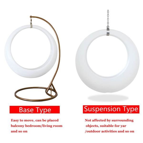 high quality LED remote control luminous swing, rotational molding led swing