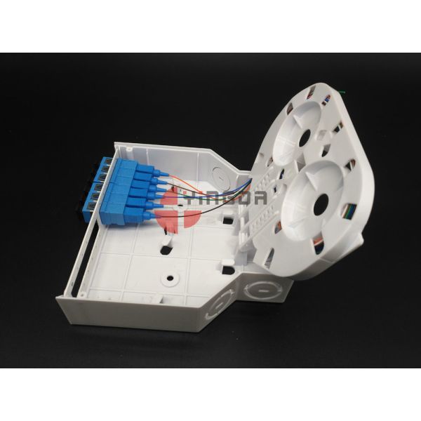 Коробка прекращения оптического волокна 12 портов СК, АБС коробки прекращения ДИН