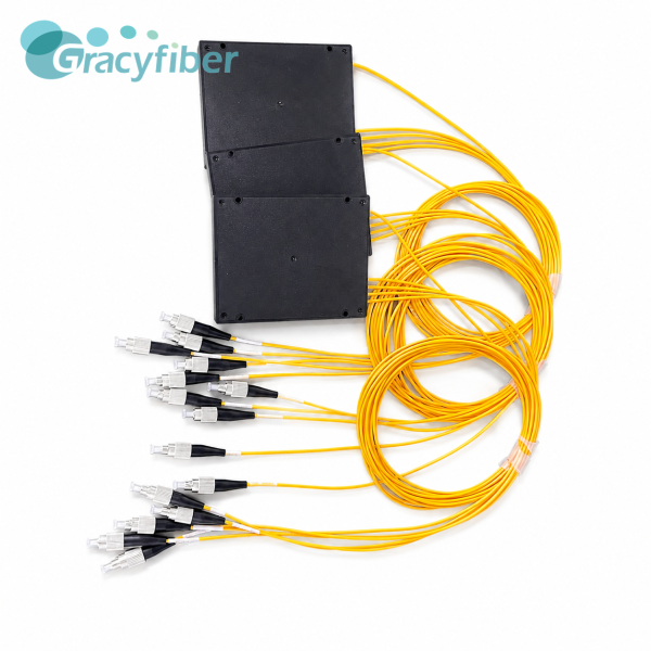 4CH O Band LWDM Mux Demux Module 800G LAN WDM Low Insertion Loss FC APC 100x80x10mm ABS Box