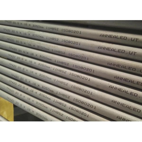 TP420 Stainless Seamless Steel Tubes SUS420J1 SUS420J2 Pipes