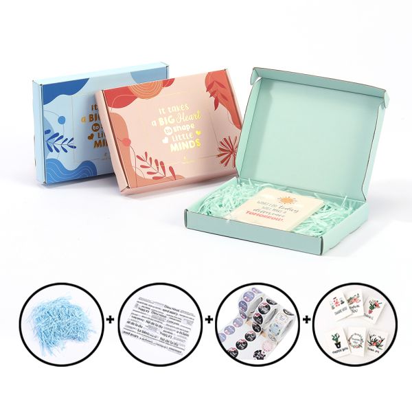 Eco-friendly Natural Beauty Caixas de envio de correio Caixa de estande de retalho para logotipo personalizado