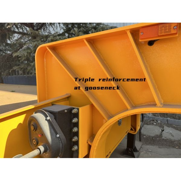 CIMC 3 Axle Low Bed Truck 60 Ton Low Loader Semi Trailer for Sale