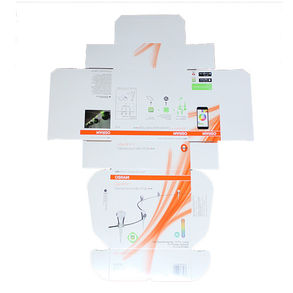 Слоение Matt коробки белого оранжевого Paperboard 300G CCNB упаковывая