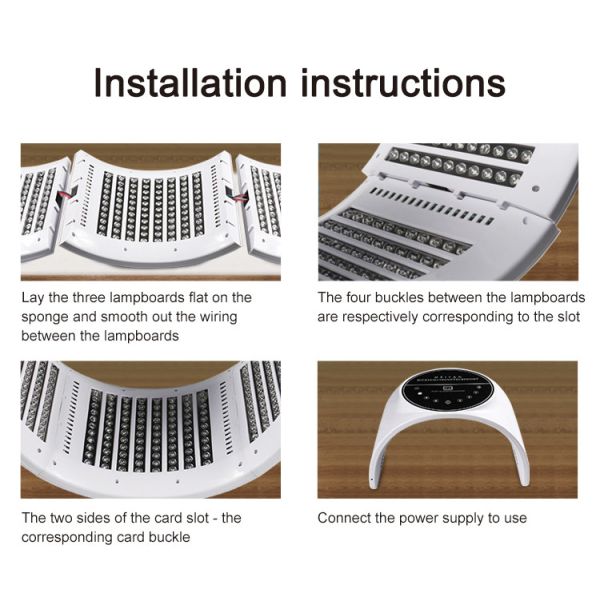 Red Blue Light Therapy for Face, ZHU HAI OABES LED Face Mask Light Therapy for Acne Wrinkles