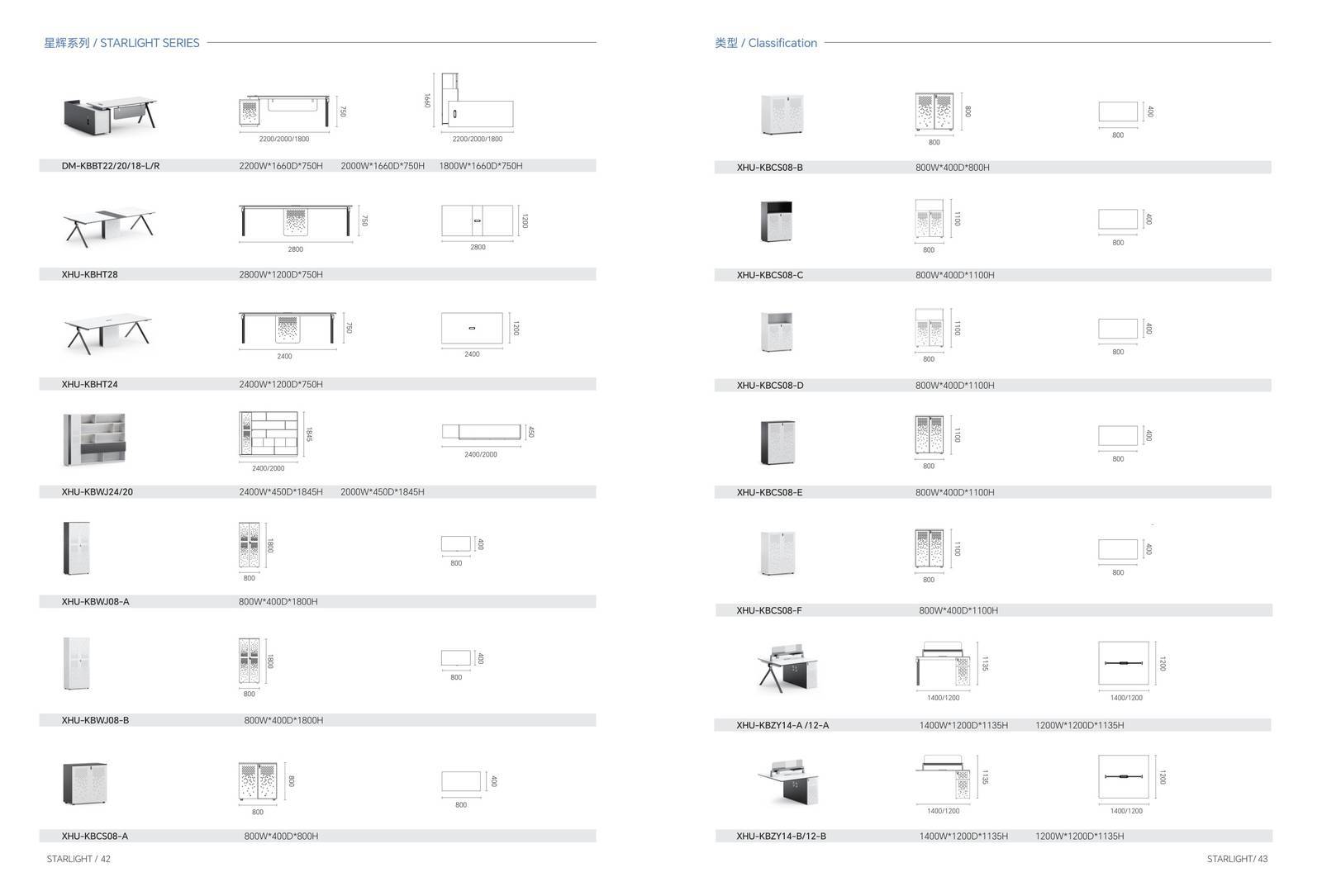 STARLIGHT Screen Cabinet XHU-KBZY14-D-File Cabinets