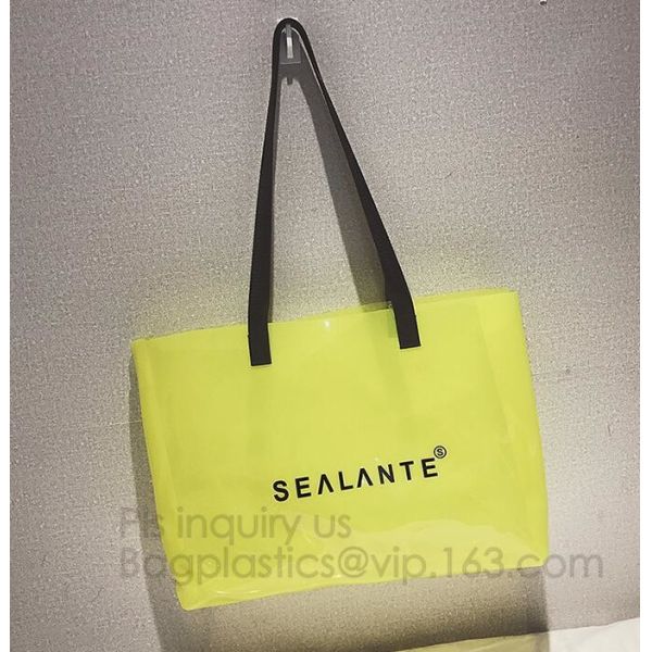 pvc transparent zipper bikini cosmetic bag, tote lady waterproof PVC swimming transparent beach bag, beach bag swimming