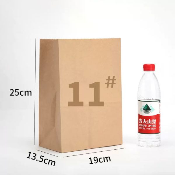 40gms-150gms Квадратный дно Kraft мешок упаковка Kraft пищевые пакеты нефтяной