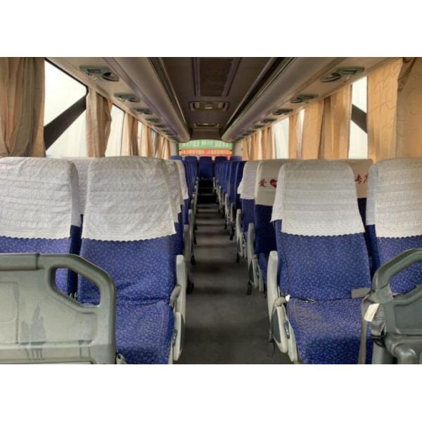Kinglong 51 Seats 132KW Second Hand Coach Manual Diesel Cummins Engine