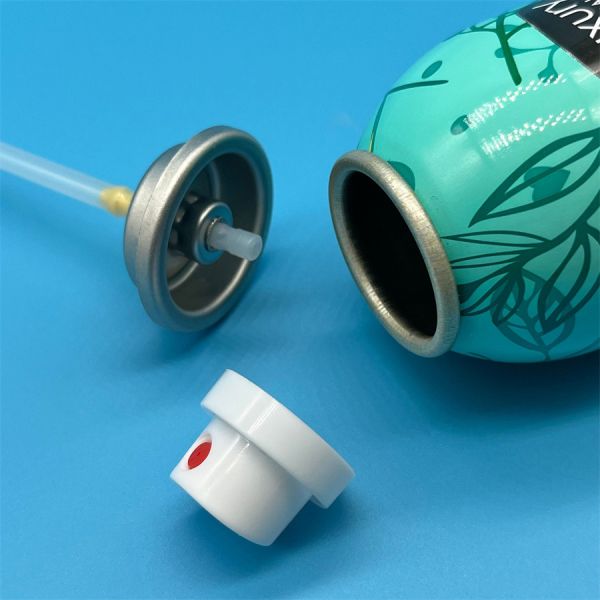 Industrial-Grade Dry Shampoo Aerosol Actuator with Ultra-Fine Mist and Full-Angle Spray Capability