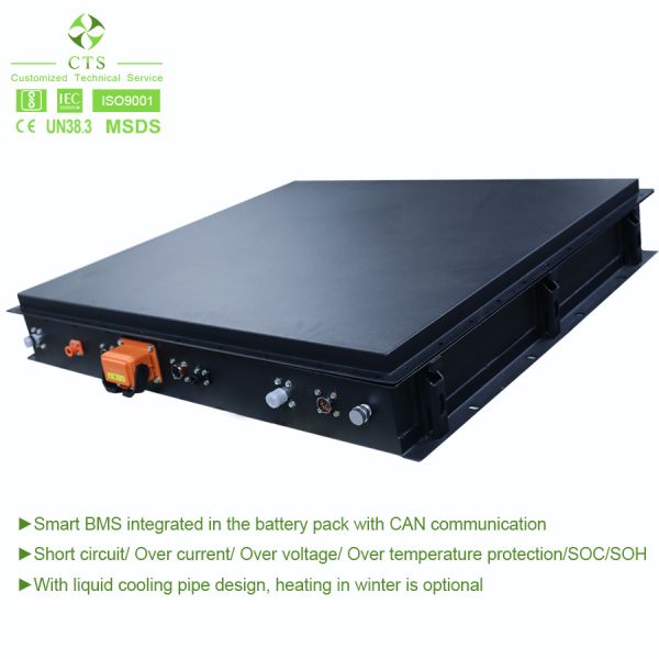 CTS 400V 50Ah NMC Waterproof Lithium Battery System with BMS and Liquid Cooling for Electric Car Manufacture