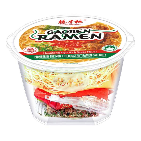Hong Kong Style Rich Juice Flavor Instant Noodle Soup 166g Serving Size
