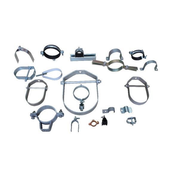 Ground Earth Copper Pipe Clamps With Rubber Adjustable Clevis Hangers