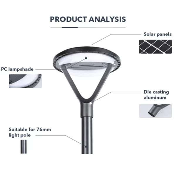Ultra Bright Solar Garden Path Lights IP65 Waterproof for Garden Lawn Walkway