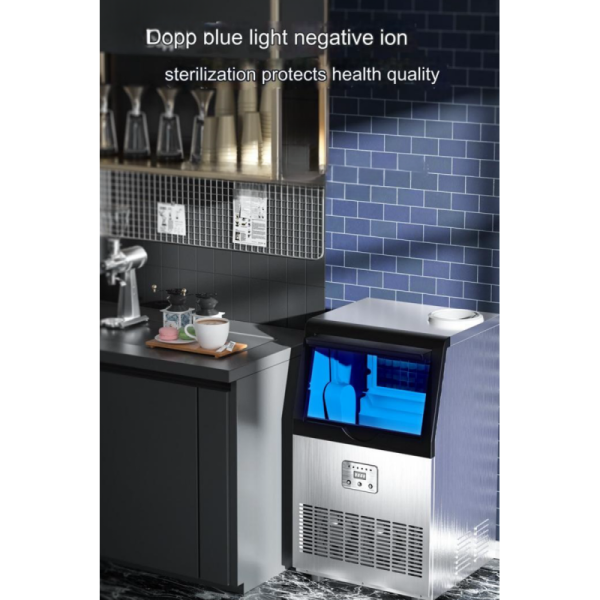 Commercial One-Click Ice Cube Maker Machine for Home 220V Voltage Easy Installation