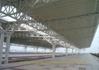 Représentation élevée préfabriquée de rouille de structures métalliques de station de train anti
