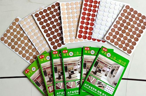 PVC Screw Hole Covers and Caps with 0.25mm Thickness and 12mm Diameter, Customizable Sizes from 12mm to 70mm