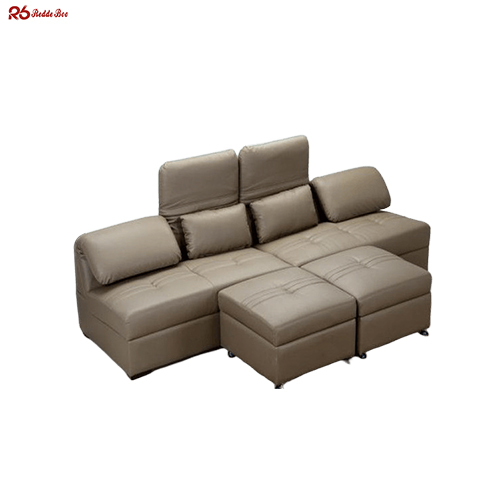 Modular Contemporary Leather Sofa Distressed Sectional Furniture Formaldehyde Free