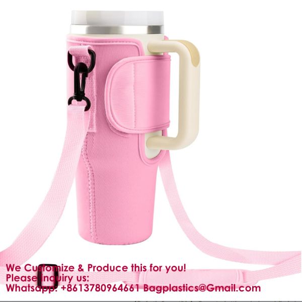 Customizable Foldable Durable Waffle-Embossed Neoprene Cup Sleeves | Reusable Insulated Lightweight Cola & Bottle Sleeves