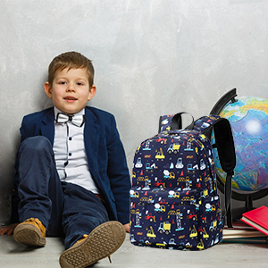 Boy School Backpack Preschool Children Backpack With Lunch Box Pencil Case Three Piece Set