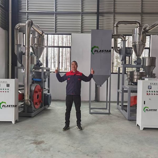 LDPE LLDPE PE PVC  Powder Mill Machine 30 Mesh Plastic Granule Pulverizer