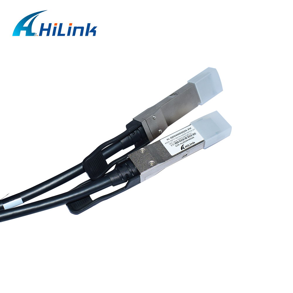 2M 400G DAC Cable QSFPDD To 2X200G / SFP56DAC 30AWG Direct Attach Copper Twinax Cable