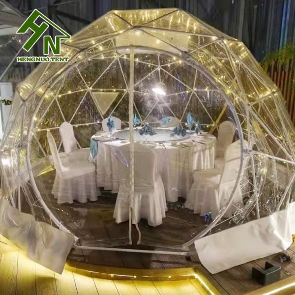 Wedding Party Dome Tent Transparent Catering Dome Tent 100KM/ H Wind Load