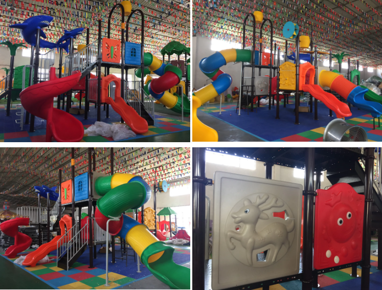 durable Customized Swing N Slide Plastic Slide Commercial Playground