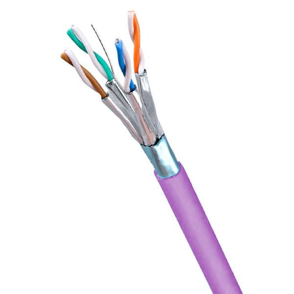 LSZH Jacket F FTP CAT6A F FTP Cable  23AWG Network Cable 1000ft