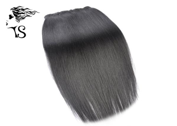Straight Clip In Hair Extensions Human Hair , Jet Black Remy Human Hair Extensions