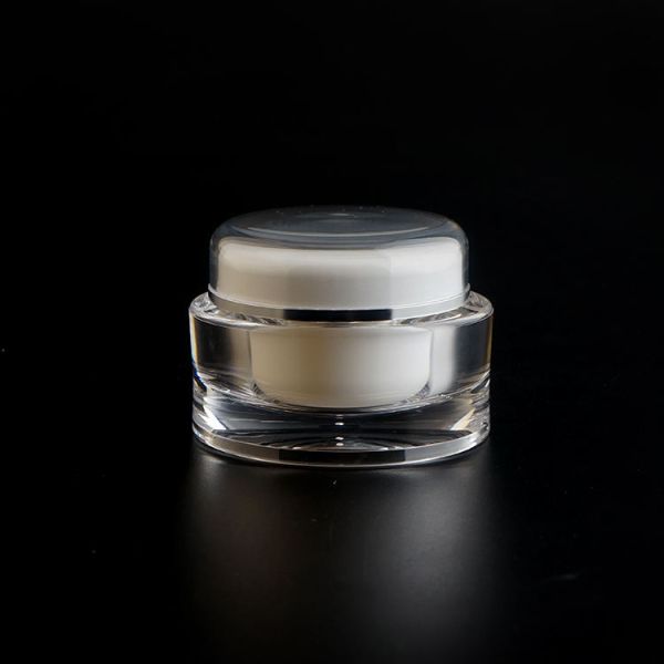 La crème cosmétique irrégulière acrylique de l'ABS 20g cogne le conditionnement en plastique fait sur commande avec des couvercles