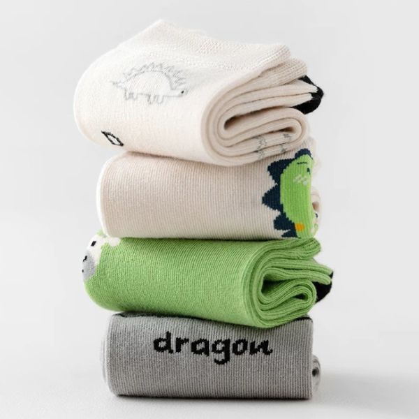 Calcetines de dibujos animados confortables para niños niños calcetines de algodón