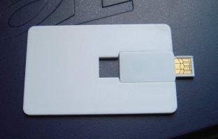 Memoria USB delgada práctica barata AT-045B de la tarjeta de crédito