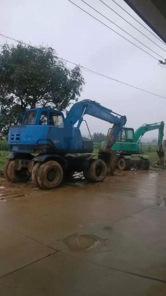 SK100 USED EXCAVATOR  , KOBELCO USED WHEEL EXCAVATOR 100 ton