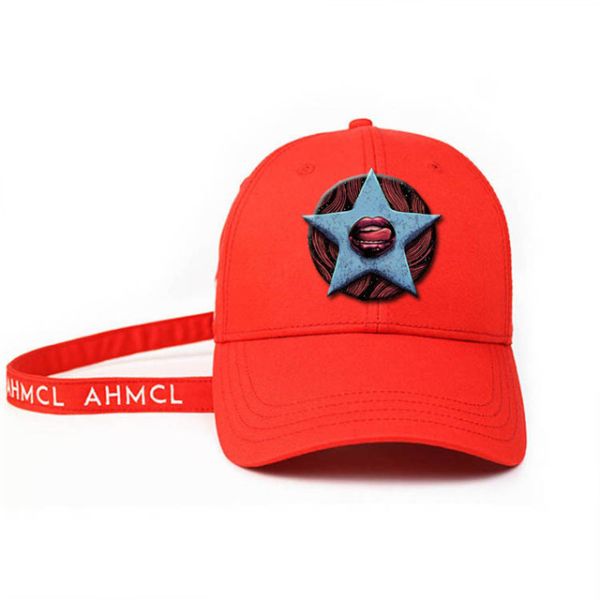 Fashionable Embroidered Baseball Caps / Metal Patch Icon On Panels Baseball Hip Hop Cap