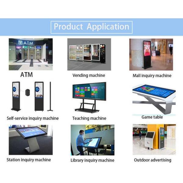 55 Inch High Transmission IR Touch Screen DC 5V Power Supply And More Than 90% Light Transmission