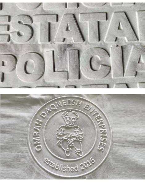 Algodão de Inverno Personalizado 500 gsm Logotipo em relevo de peso pesado Camisola com capucha