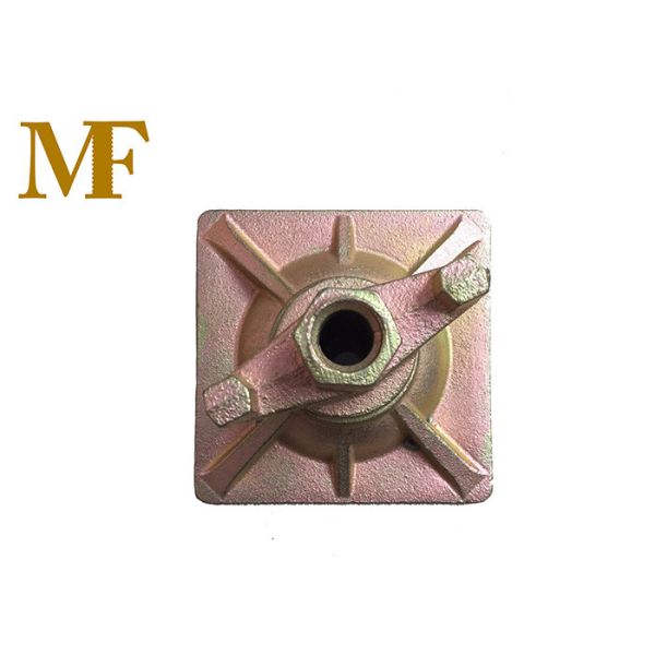 Forged Steel Formwork Tie Nut With Galvanized Finish Load Capacity 10 KN