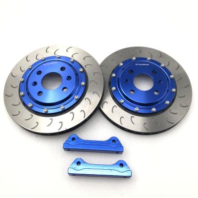 centro azul Bell da liga do rotor do disco do freio do ferro fundido de 355x32mm
