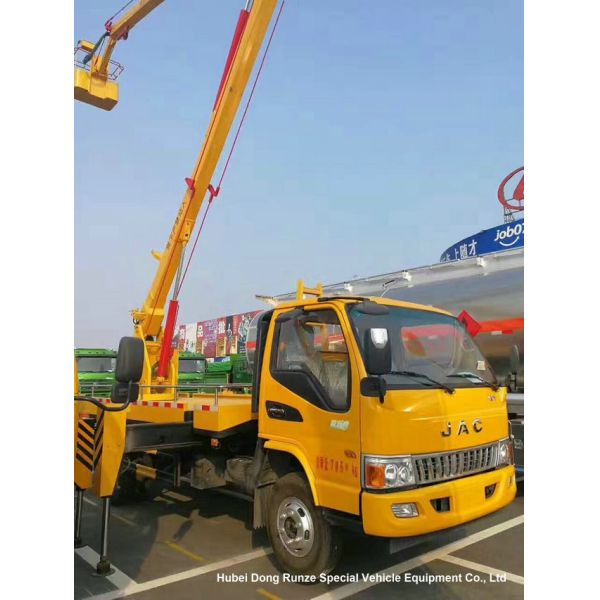 Hydraulic Rising Truck Mounted Aerial Platform , 16-18 Meter High Altitude Trucks