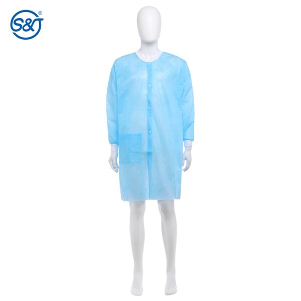OEM disposable lab coat  antistatic lab coats with collar