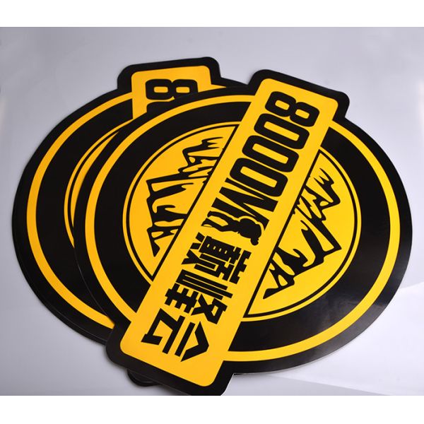 Custom printing die cut strong adhesive PVC outdoor advertising sticker decal