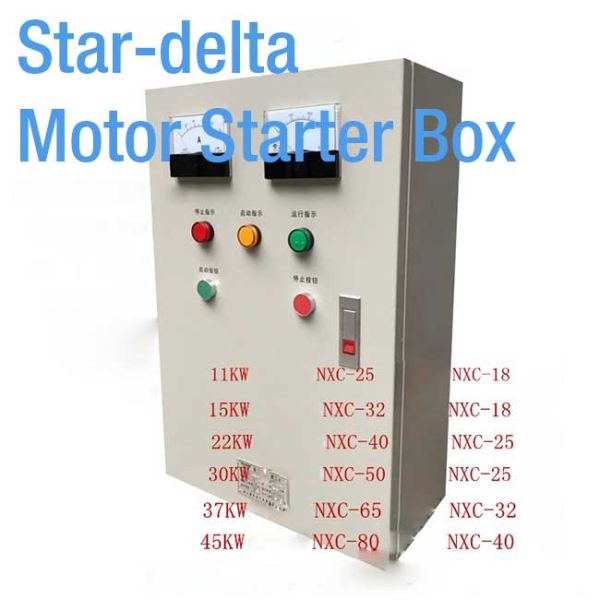 Fase reducida comienzo del voltaje 380V~415V 3 de la fan del contactor del motor de CA del gabinete de control de motor