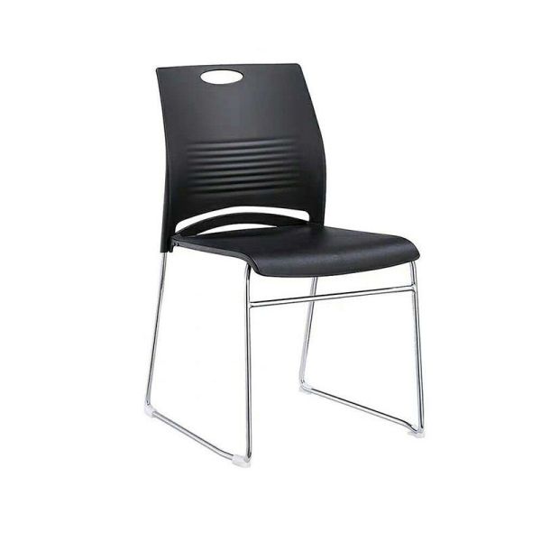 4 Legs PP Stackable Meeting Chair Fixed For Office / Conference