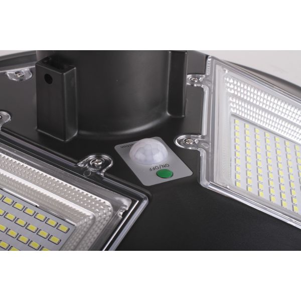 Waterproof UFO Round LED Solar Street Light 180 degree Beam angle