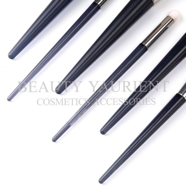 2 Tones Pbt Hair Private Label Makeup Brushes Set 6pcs 22cm Total Length