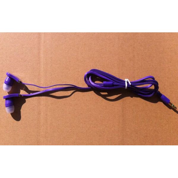 small noodle 3.5 earphone without microphone(color:black,white,pink,red,blue,green,purple)