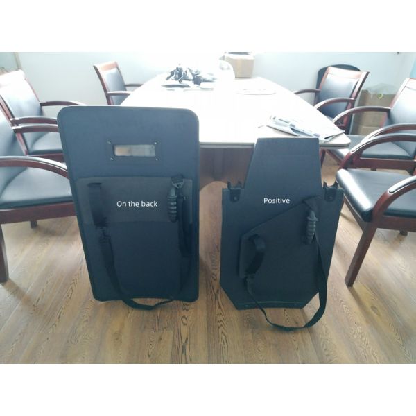 Black PE Explosion Proof Shield NIJ III Bulletproof Riot Shield