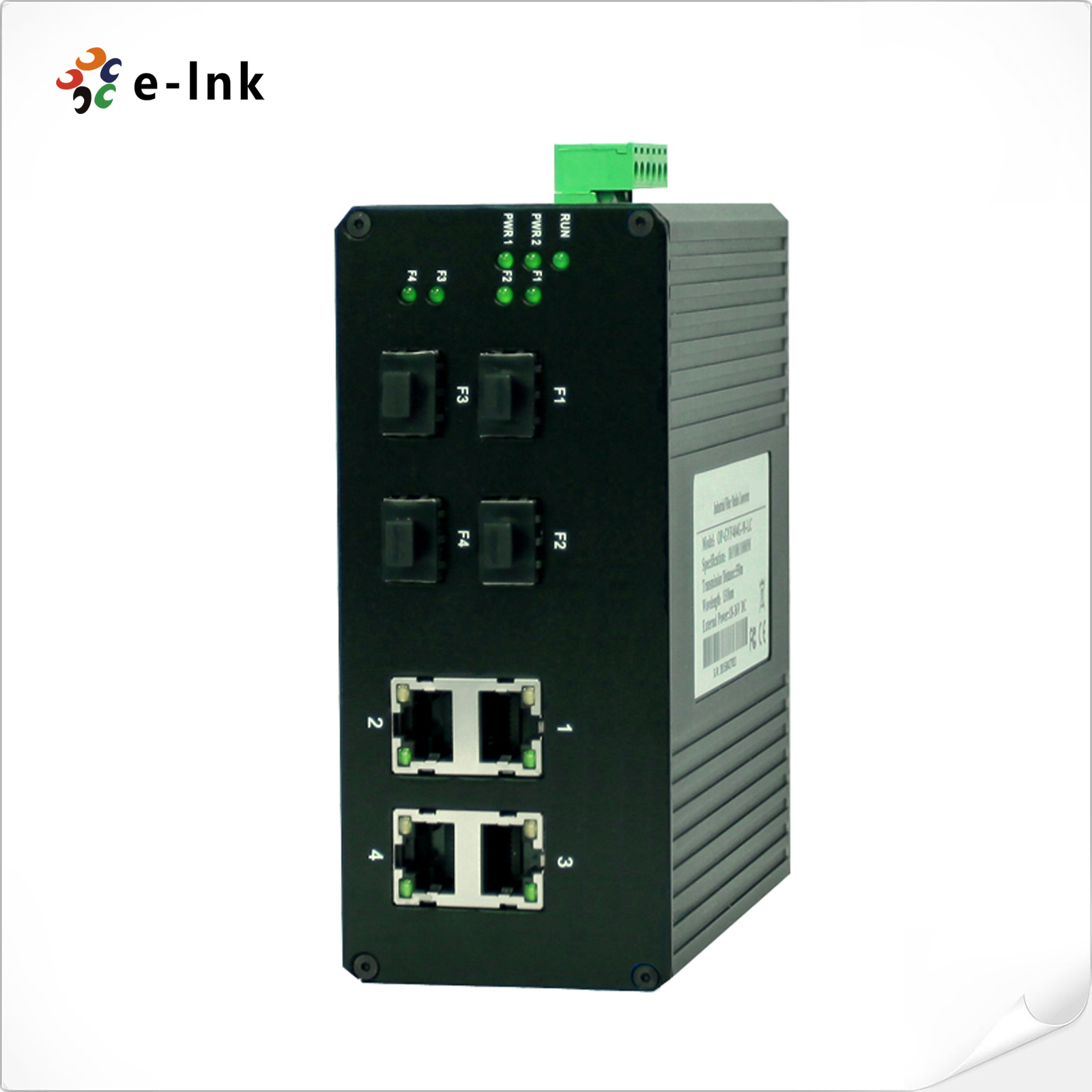4G+4 SFP Гигабитный промышленный коммутатор Ethernet
