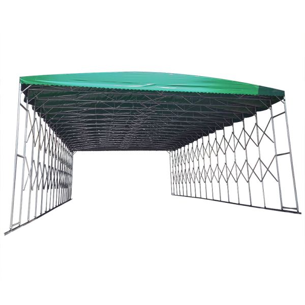 Customized Printing Tarpaulin Outdoor Push-Pull Shed Telescopic Awning Manufacturers