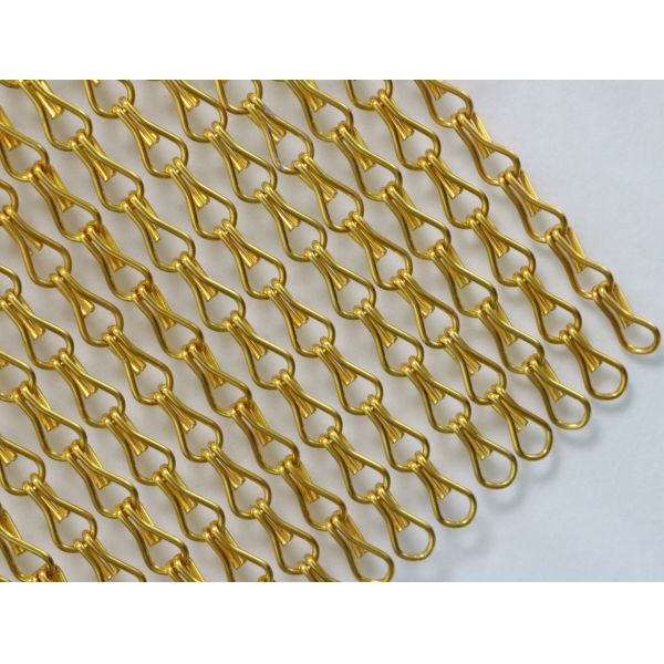 Measures 90x210cm Chain Link Wire Mesh Curtain Size  for Commercial Security Barriers